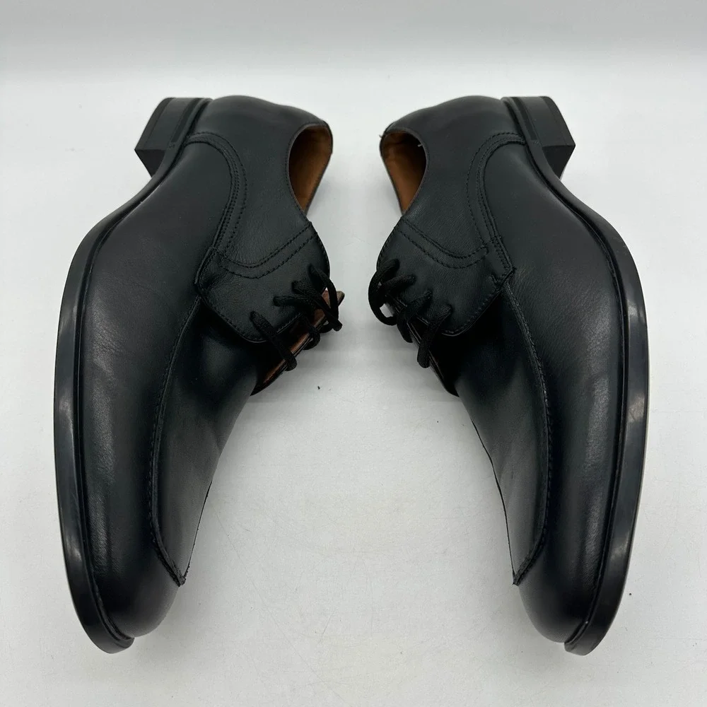 Florsheim 15205-001 Mens 11.5 Black Leather Zaffiro Moc Toe Oxford Dress Shoes